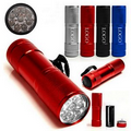 Mini Aluminum 9 Led Flashlight